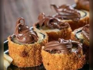 Hot de banana com chocolate