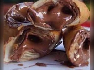 Harumaki de chocolate